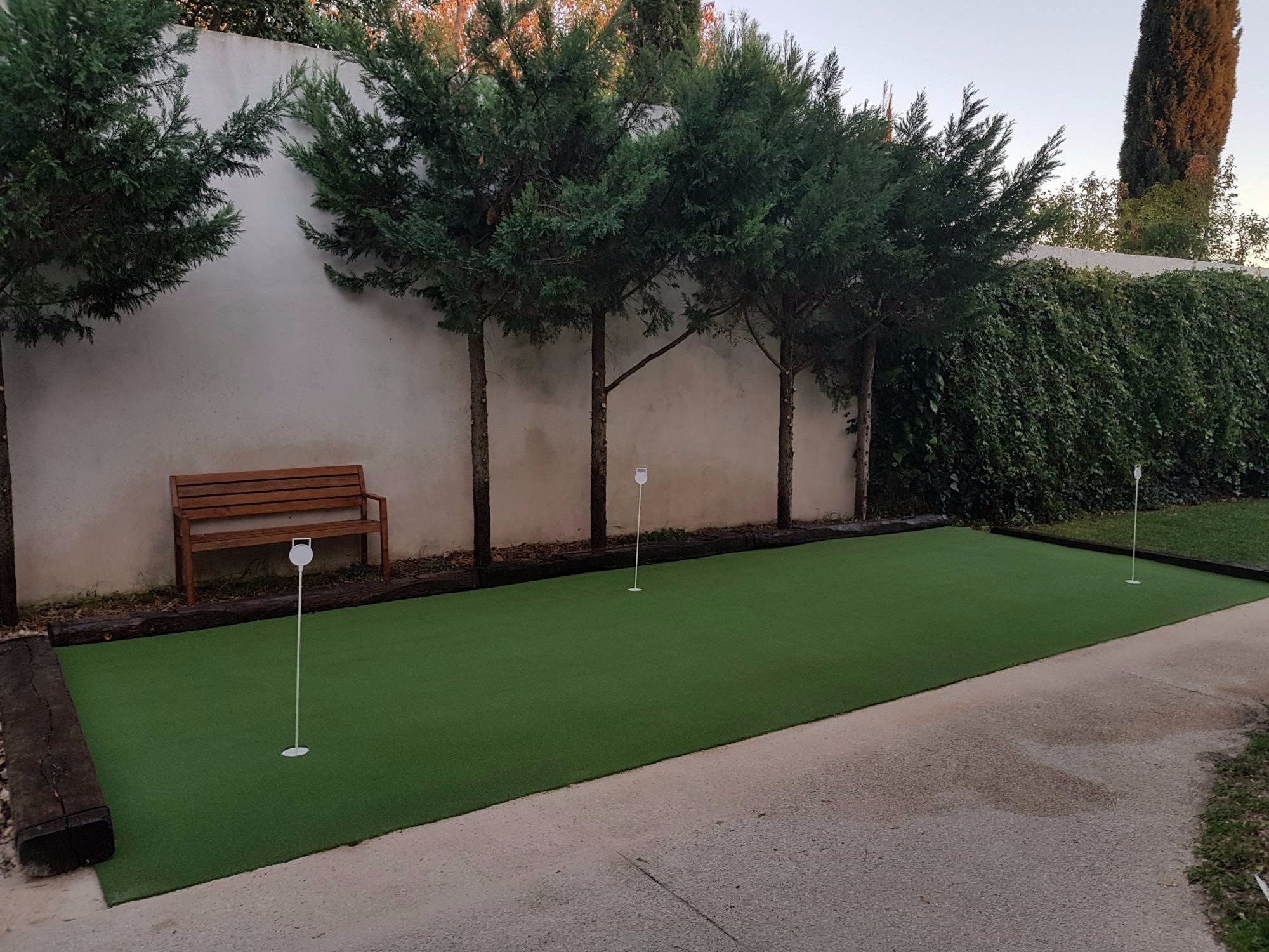 pose d'un green synthétique