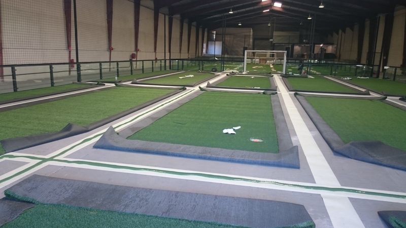 Univers Gazons réalise deux terrains de foot indoor à Albi dans le Tarn en région Occitanie