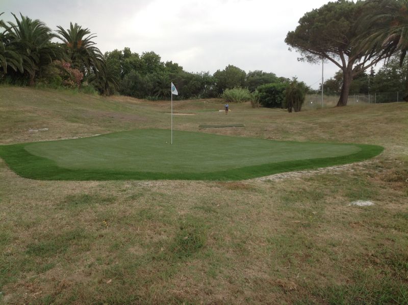 Creation de pitch and putt synthétique à Grimaud, Var, 83