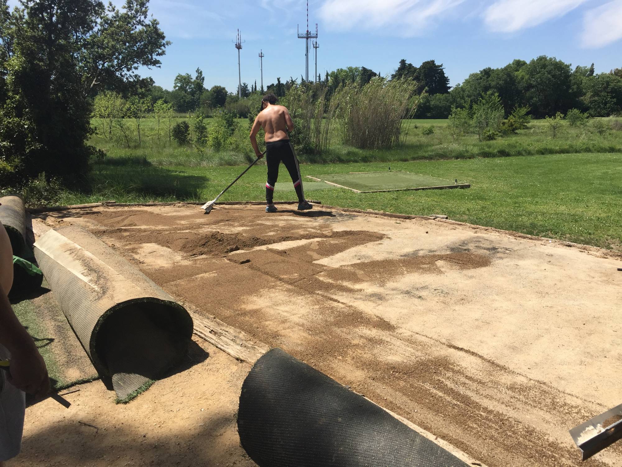 départs synthétiques de golf au golf de l'armée de l'Air à Salon de Provence